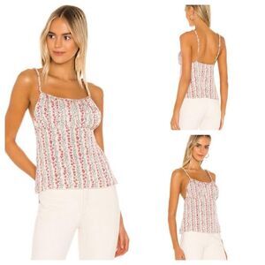 NWT Donna Printed Cami in Ivory/Combo   